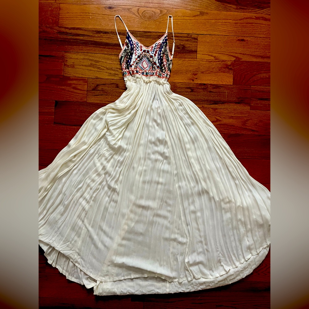Raga Bohemian dress, size medium, long, flowing, sexy with opened back.